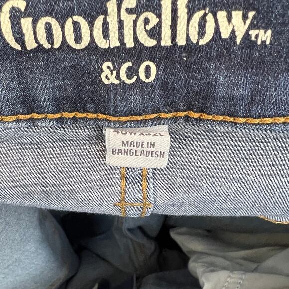 Goodfellow & Co Total Flex Flexibilidad Total Slim Jeans Dark Wash Mens Sz 40x32 - Picture 5 of 9